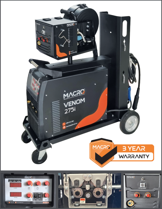 MACRO - MIG Welder - VENOM 275I SWF - Single Phase