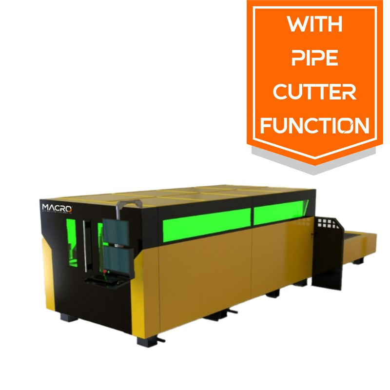 MACRO™ - Fiber Laser CNC - FOCUS - Auto Change Table with Pipe Cutter - CHOOSE YOUR KW